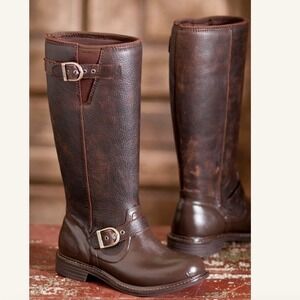 BOGS McKenna Leather Waterproof Riding Moto Equestrian Tall Boots Women Size 9